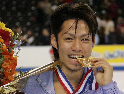 2005年10月のスケートアメリカで優勝して