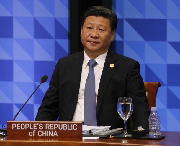 APEC首脳会議に臨む中国の習近平国会主席=2015年11月19日、フィリピン・マニラ、代表撮影