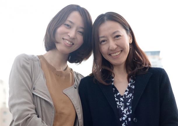「ハッピーアワー」主演の菊池葉月さん(左)と川村りらさん