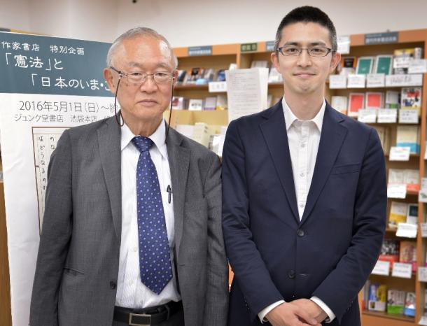 長尾龍一さん(左)と木村草太さん