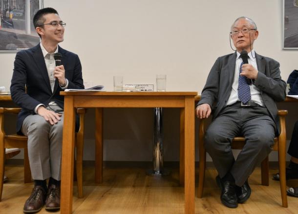 木村草太さん(左)と長尾龍一さん