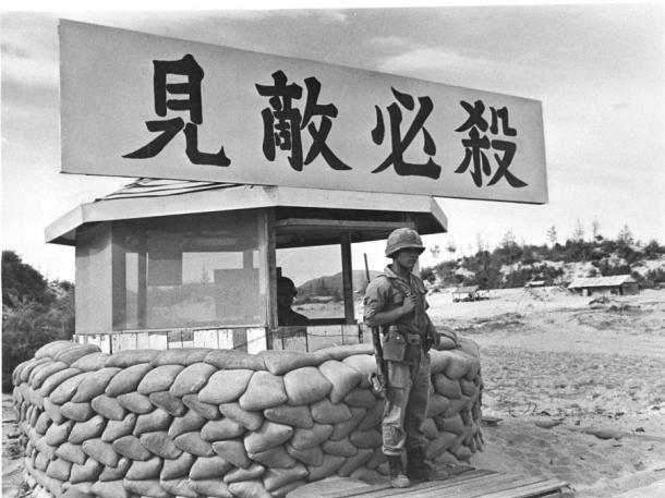 南ベトナムに派遣され、中部沿岸のフーエン省アンビンタンに駐留する韓国軍の前線基地