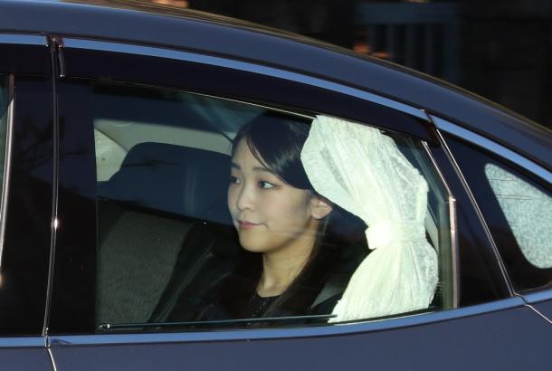 秋篠宮家の長女眞子さま=7日午前10時41分、東京・元赤坂20180207
