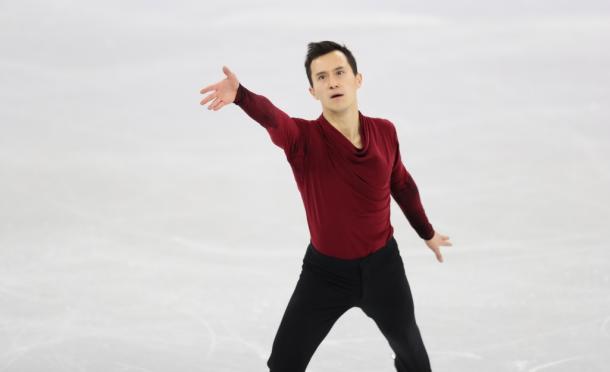 男子フリーの演技をするパトリック・チャン