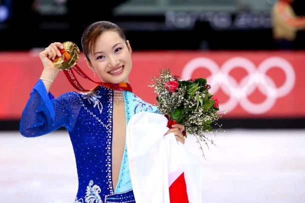 リノ五輪女子フィギュアスケートで金メダルに輝いた荒川静香さん