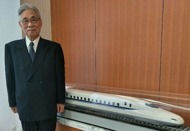 葛西敬之・JR東海名誉会長=2017年10月31日、東京品川のJR東海、吉岡桂子撮影